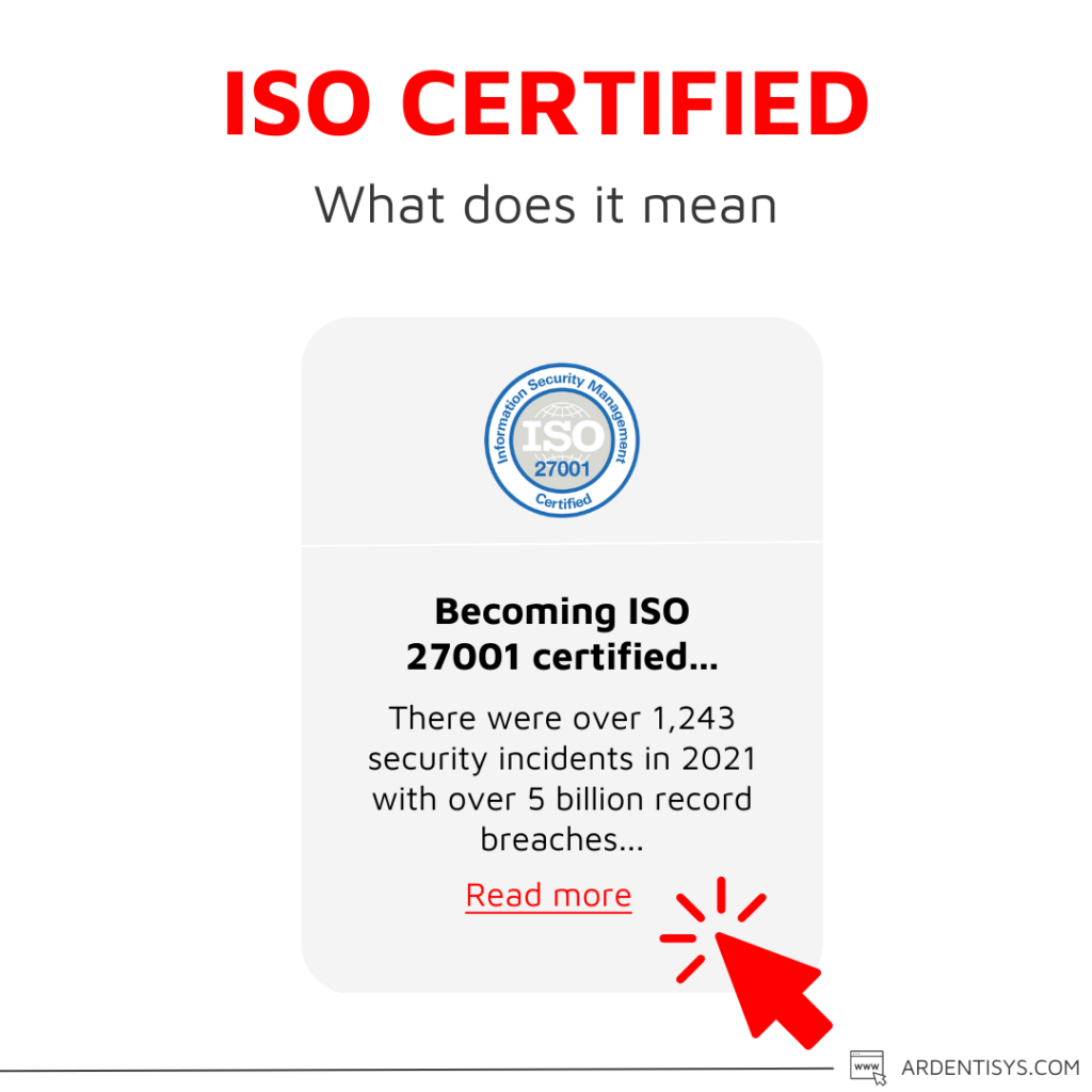 Read more
What does it mean
ISO Certified
ARDENTISYS.COM
Becoming ISO 27001 certified...
Data Pipeline key challenges - ISO Certified